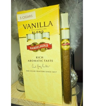 HANDELSGOLD VANILLA Vanilya Aromalı Emzikli Puro 5-Tıp-CIGARILLOS