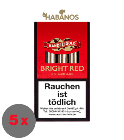 Handelsgold Bright Red 5 Cigarillos - Vişne Aromalı